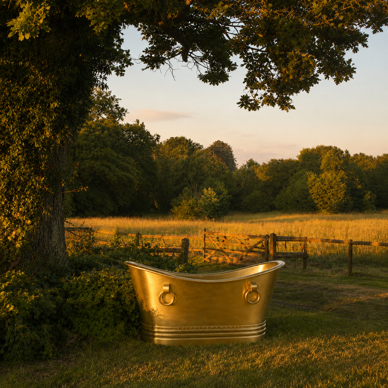 Unlacquered Brass Bruny Bathtub