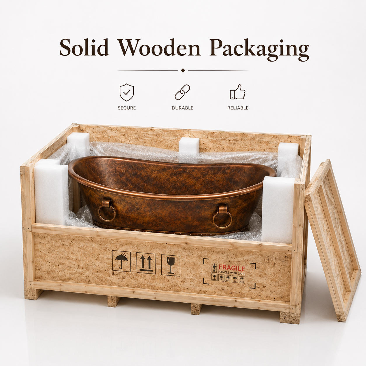 The Bee Cast Copper Bathtub