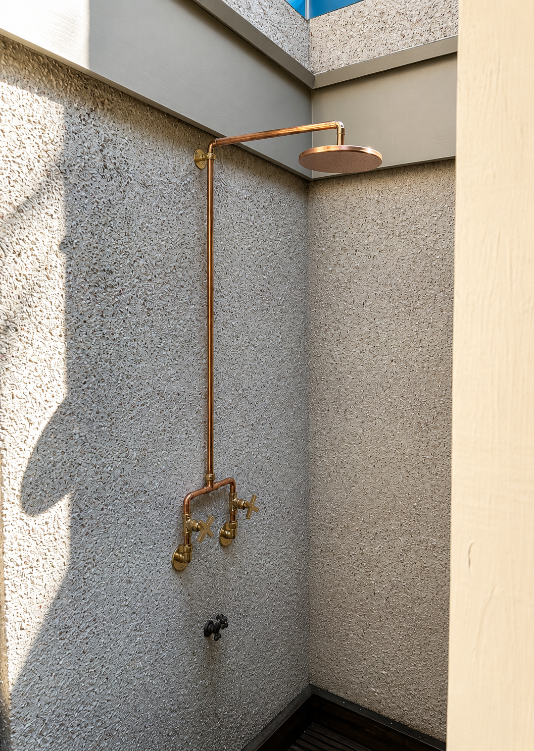 Outdoor Copper Shower Set, Victorian Style, BR2