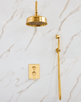 Katy Shower Set - Unlacquered Brass