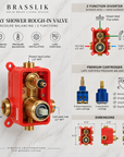 Katy Shower Set - Unlacquered Brass