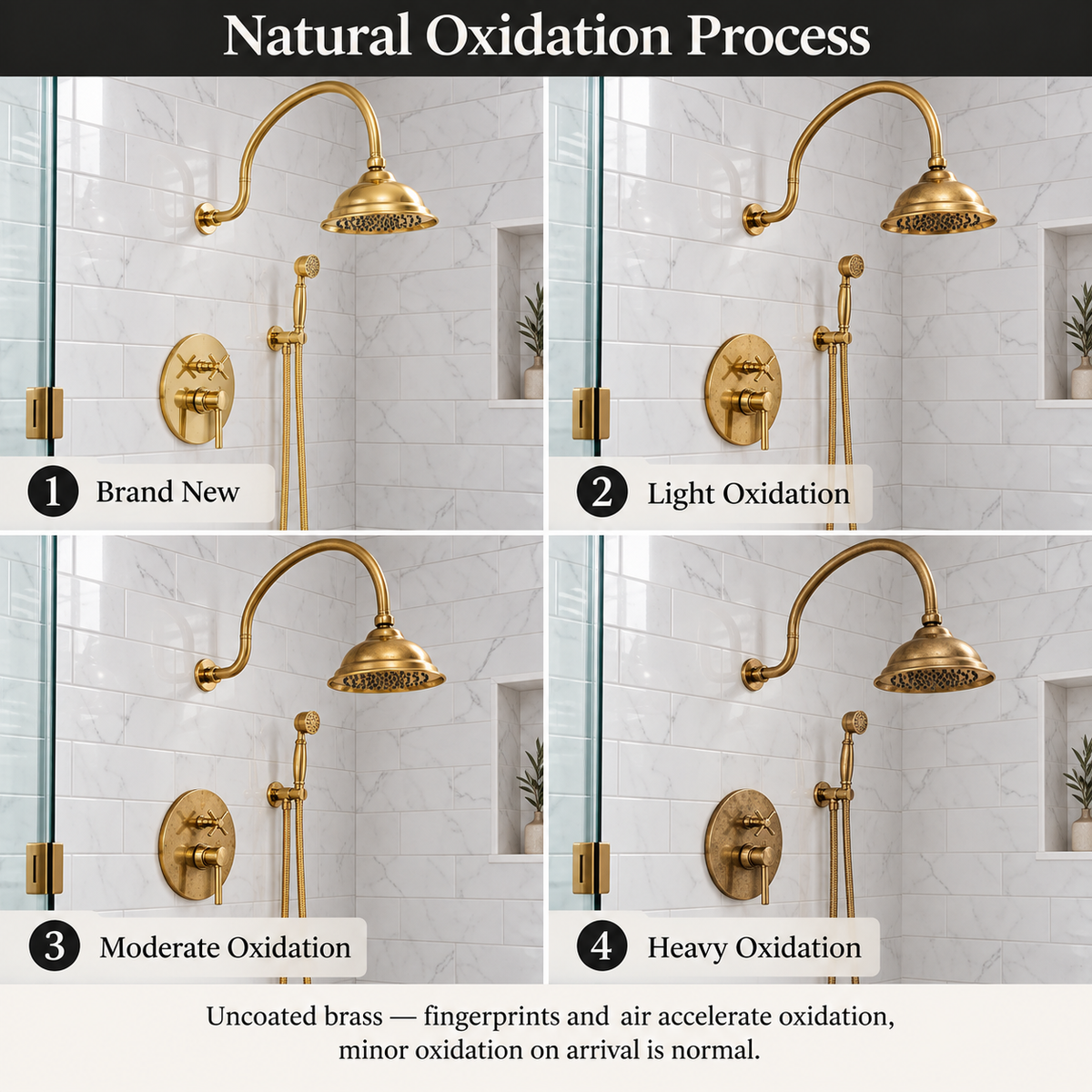 The Charleston Curved Shower