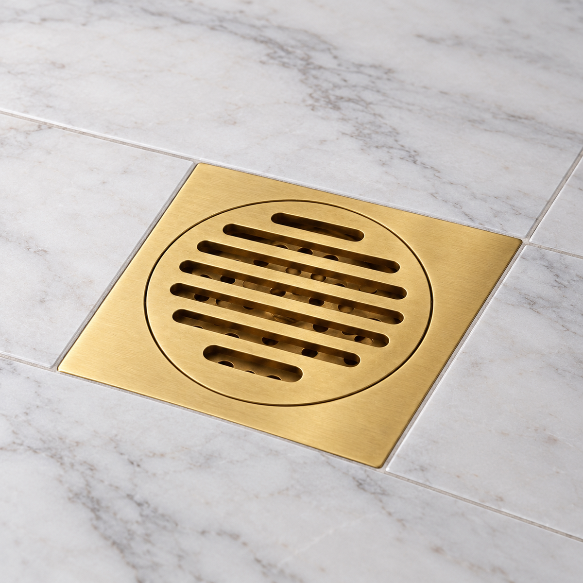 Classic Square Grid Shower Drain Assembly