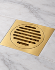 Classic Square Grid Shower Drain Assembly