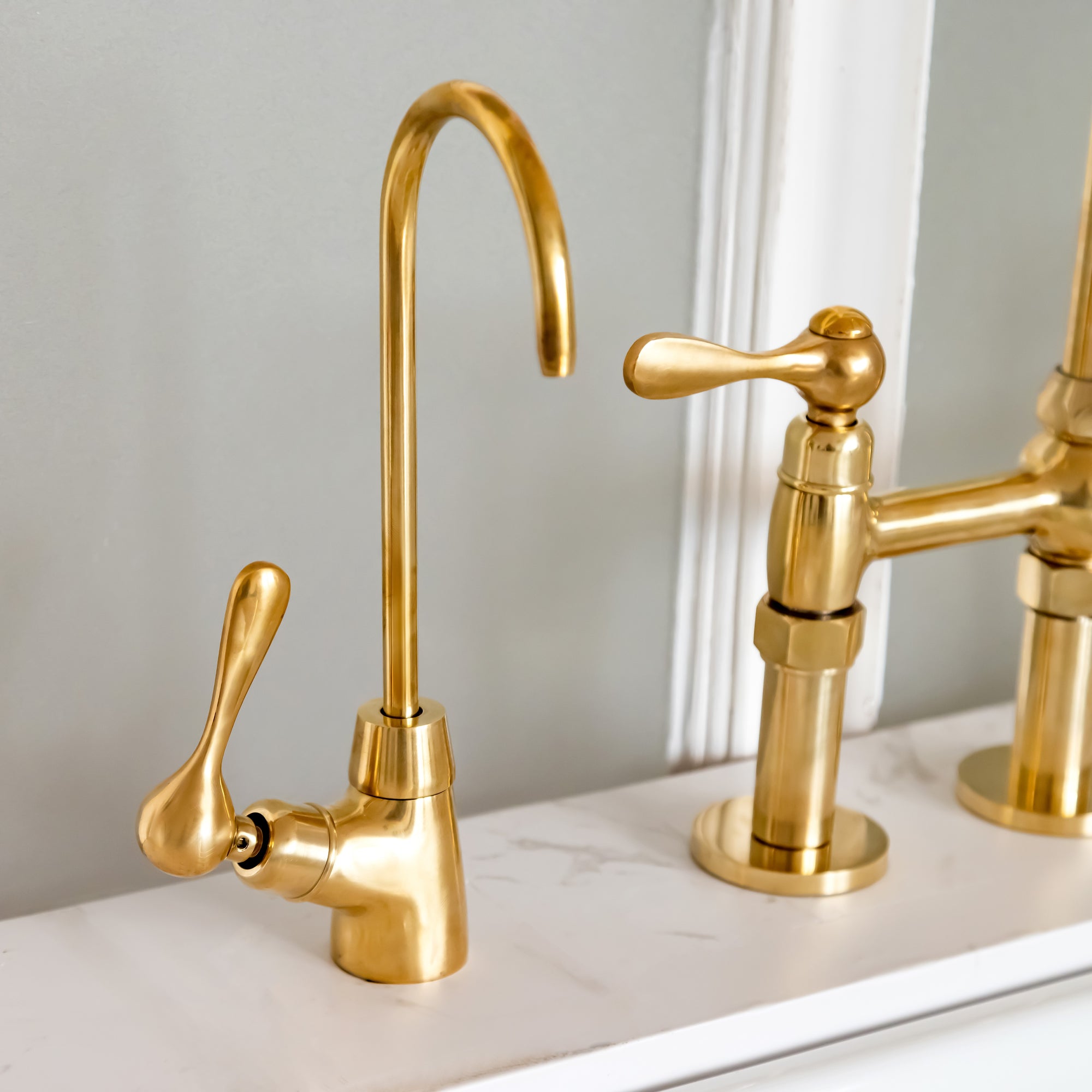 Unlacquered Brass Newcastle Bridge Faucet