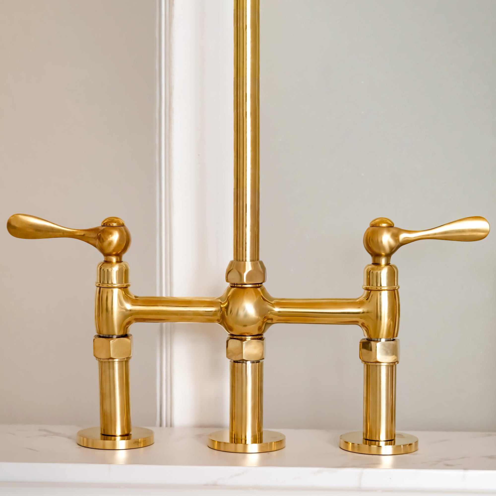 Unlacquered Brass Newcastle Bridge Faucet