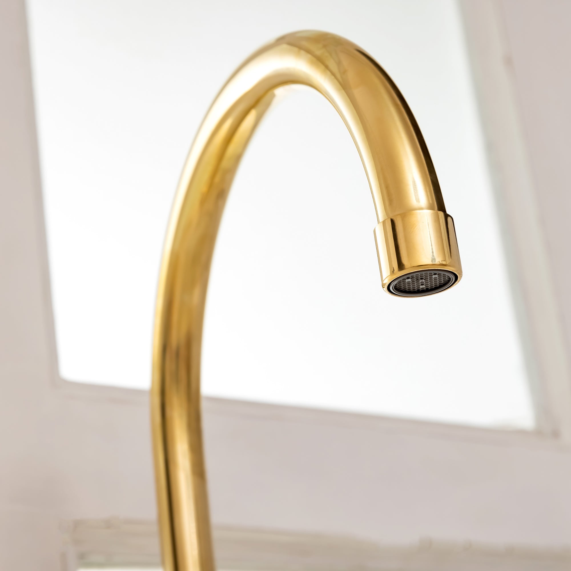 Unlacquered Brass Bridge Kitchen Faucet with Side Sprayer - 3 Legs Bridge