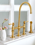 Unlacquered Brass Newcastle Bridge Faucet