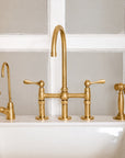 Unlacquered Brass Newcastle Bridge Faucet