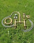 Unlacquered Solid Brass Bridge Faucet