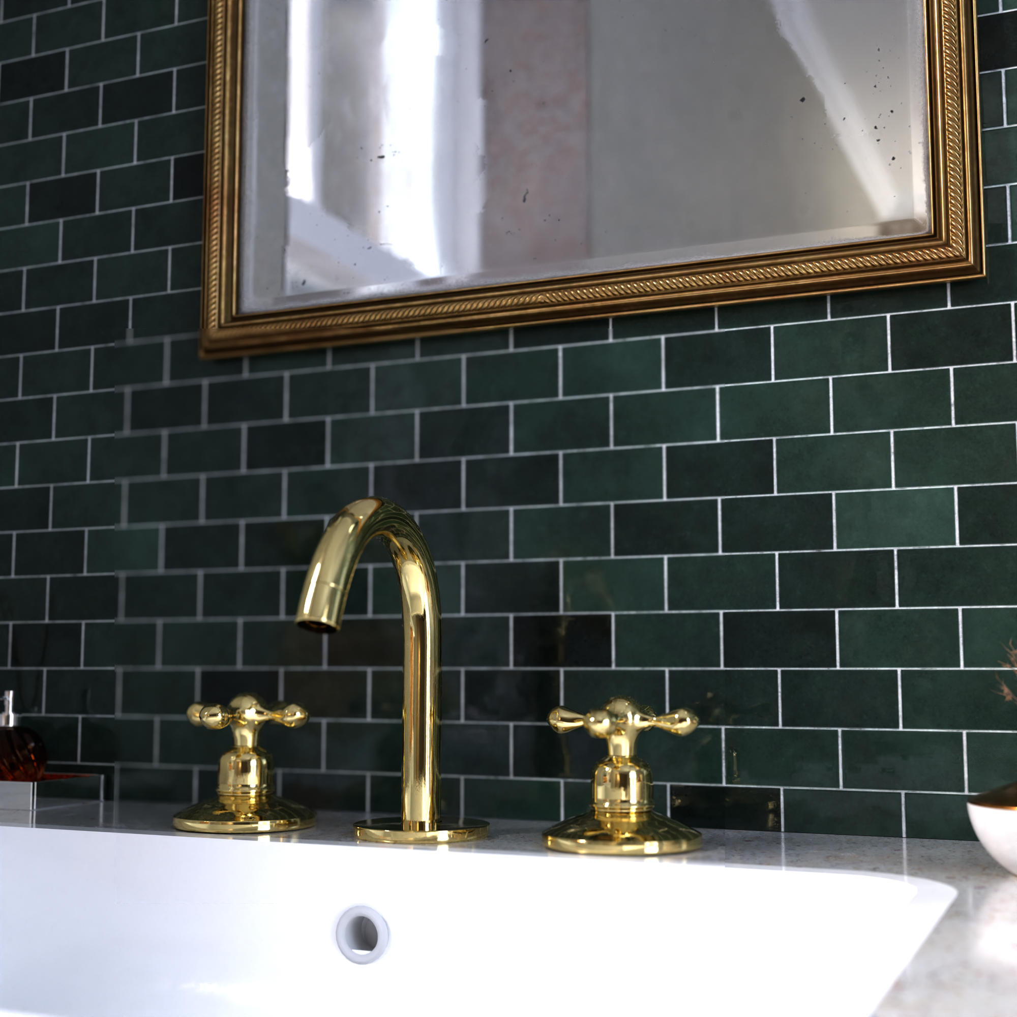 Unlacquered Brass Bath Faucet