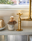 Unlacquered Brass Bridge Faucet | Antique Brass Kitchen Faucet