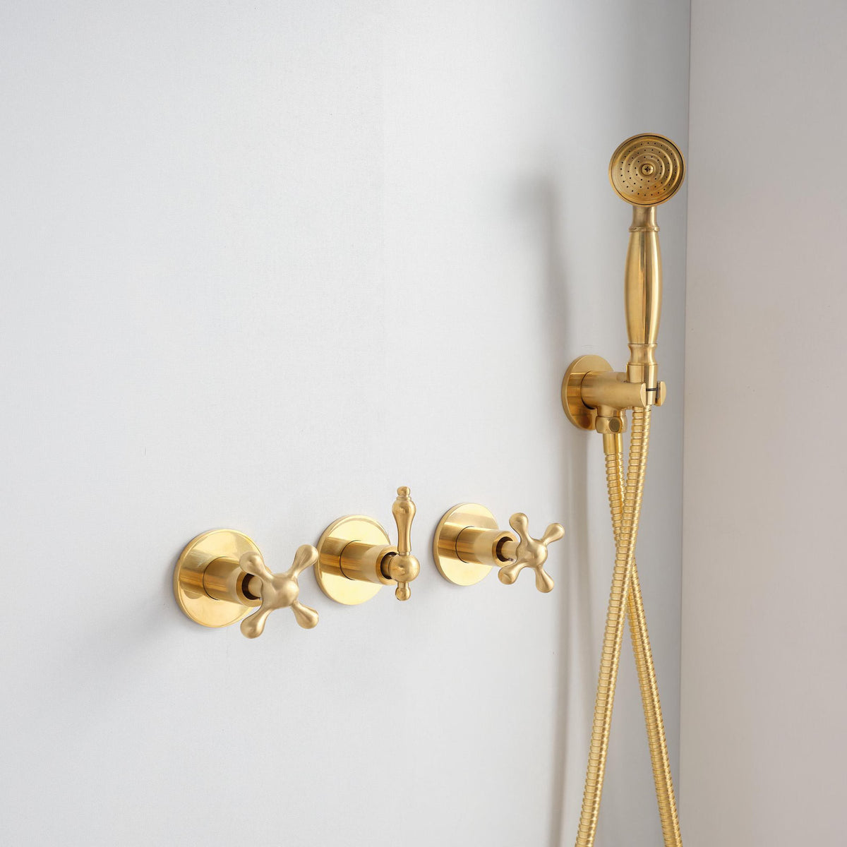 Brasslik Al Sultan brass rainfall shower set for the bathroom