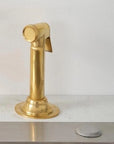 Solid brass kitchen sink side sprayer for rinsing dishes