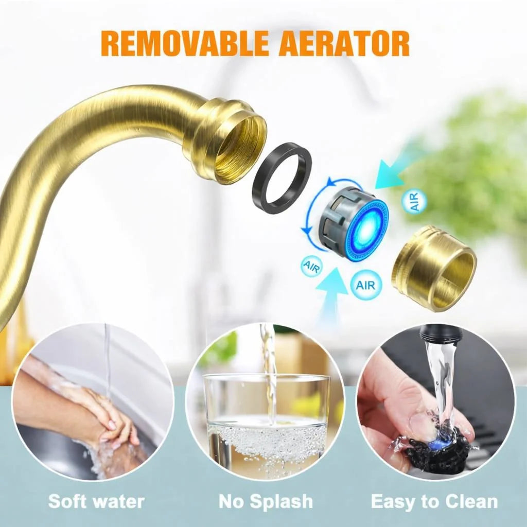 Solid brass wall mount faucet in classic Brighton style