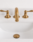 Cali solid brass vanity faucet with lever handles