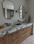 Brasslik Cali deck mount faucet in unlacquered brass