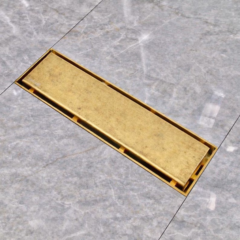 Brasslik Casada brass linear shower drain, 12 and 24 inch