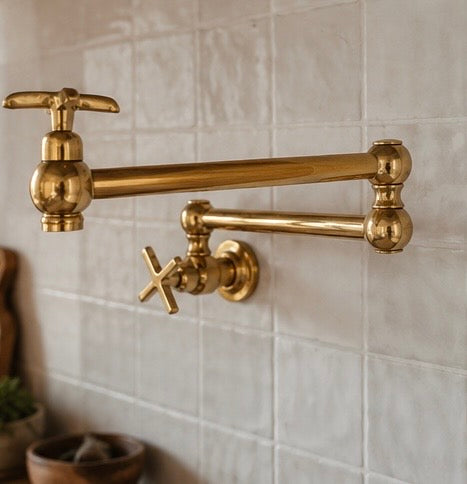 Brasslik classic pot filler faucet for kitchen stoves