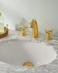 Handcrafted Dublin brass vanity faucet