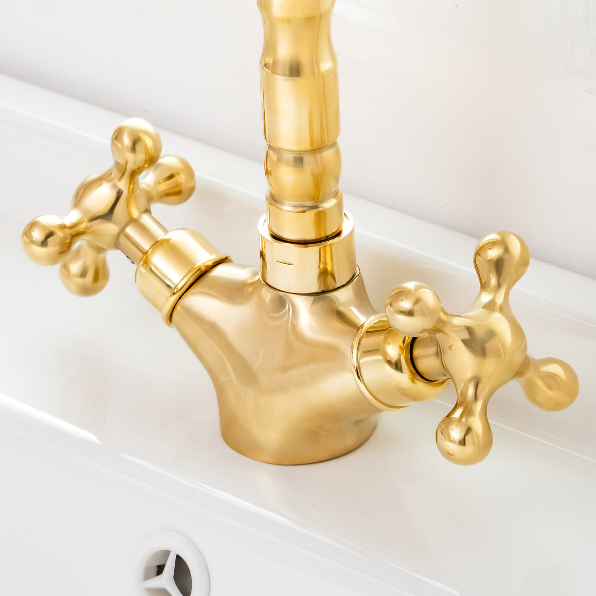 Edinburgh brass bar faucet that develops a natural patina