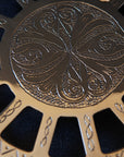 Engraved square brass drain for showers