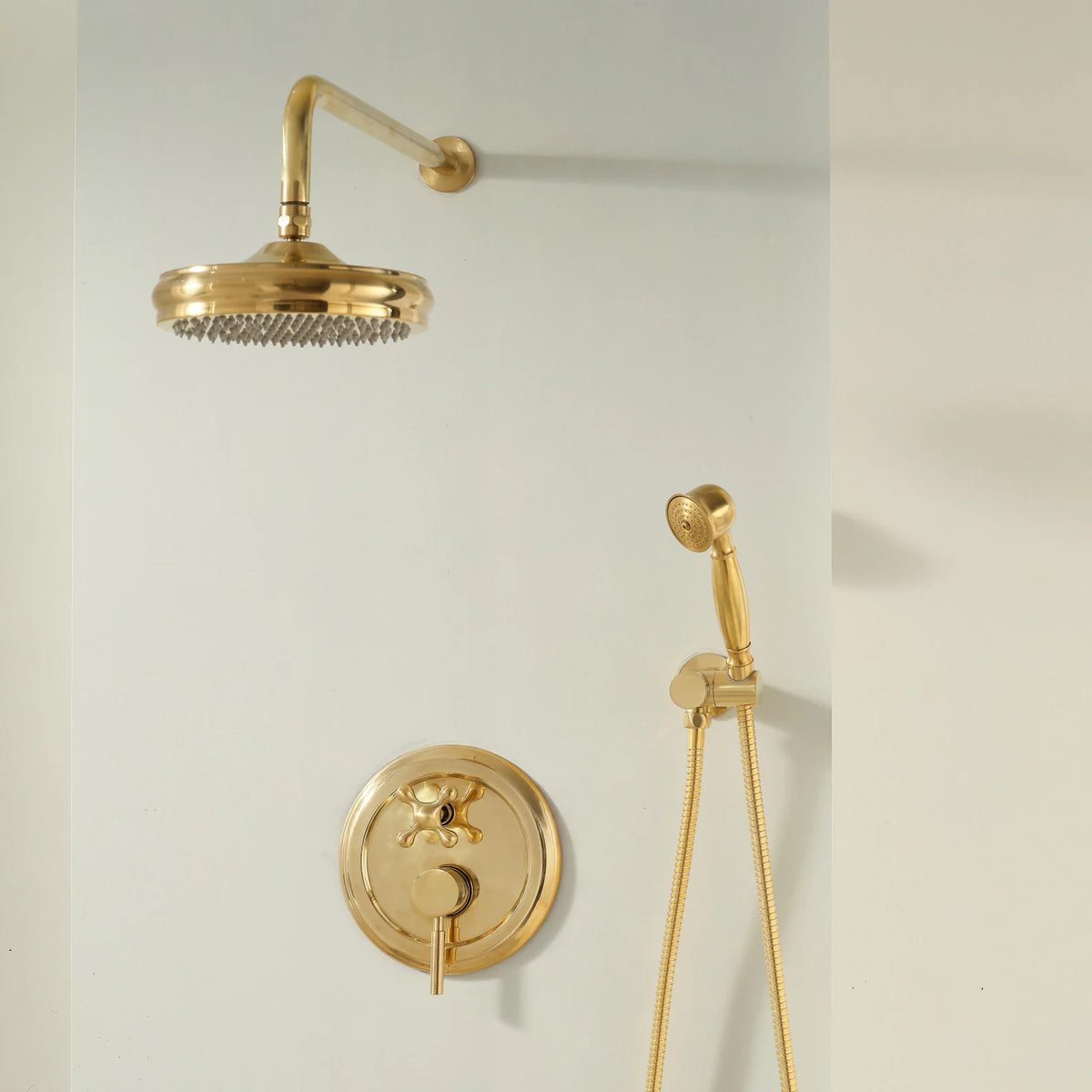 Hawaii unlacquered brass rain shower