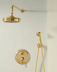 Hawaii unlacquered brass rain shower