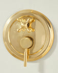 Handcrafted Hawaii unlacquered brass rain shower