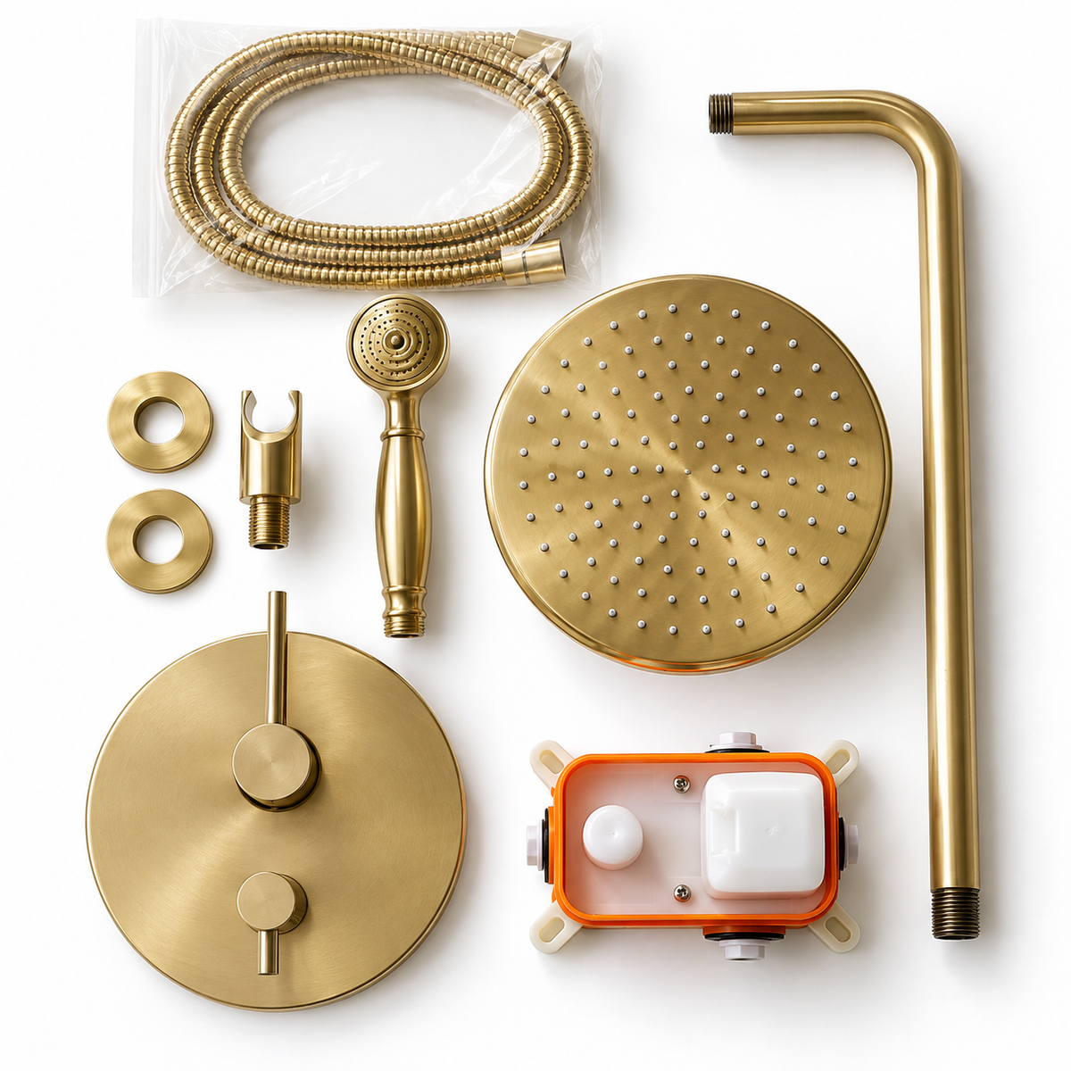 Hawaii brass rain shower, timeless design