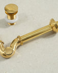 Solid Unlacquered Brass S-trap , Brass Water Trap
