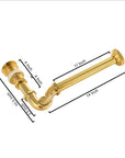 Solid Unlacquered Brass S-trap , Brass Water Trap