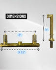 Powder room Brass Wall Mounted Faucet