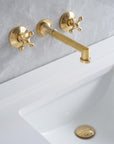 Powder room Brass Wall Mounted Faucet