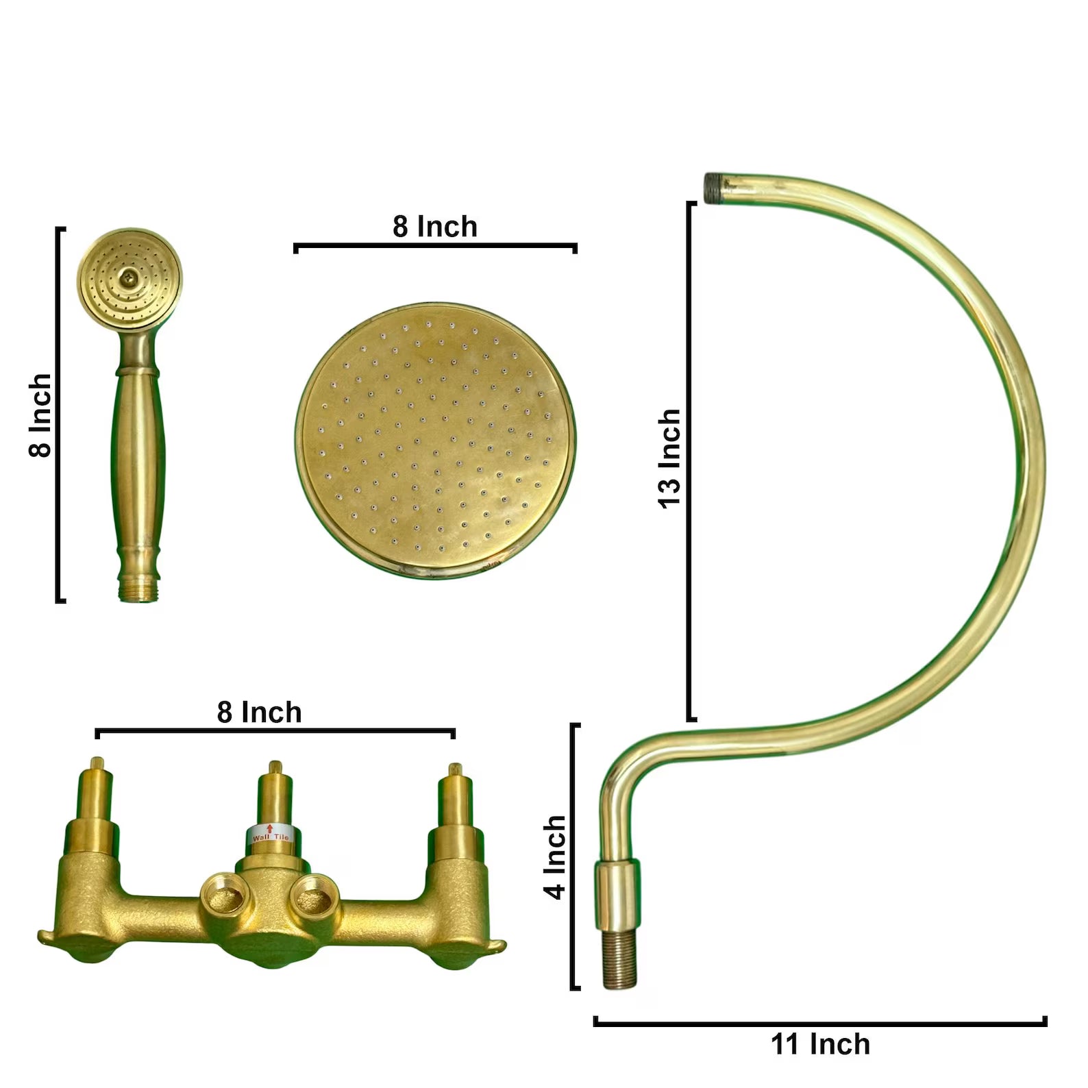 Al Sultan Brass Rain Shower