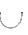 Stainless Steel Braided Faucet Connector: G1/2, 2-Pack