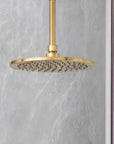 Unlacquered Solid Brass Rain Shower