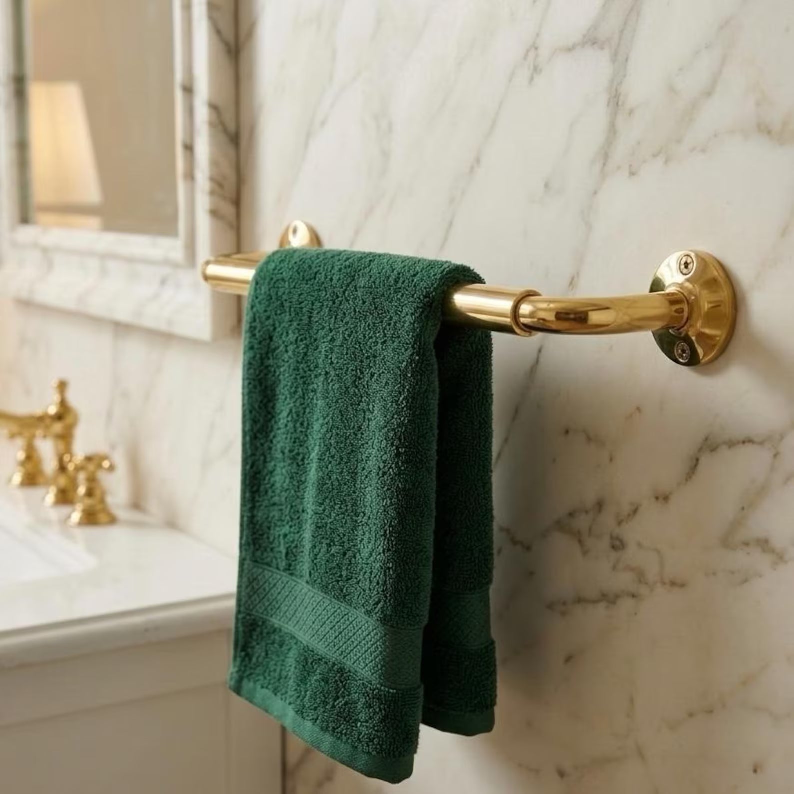 Unlacquered Brass Towel Bar