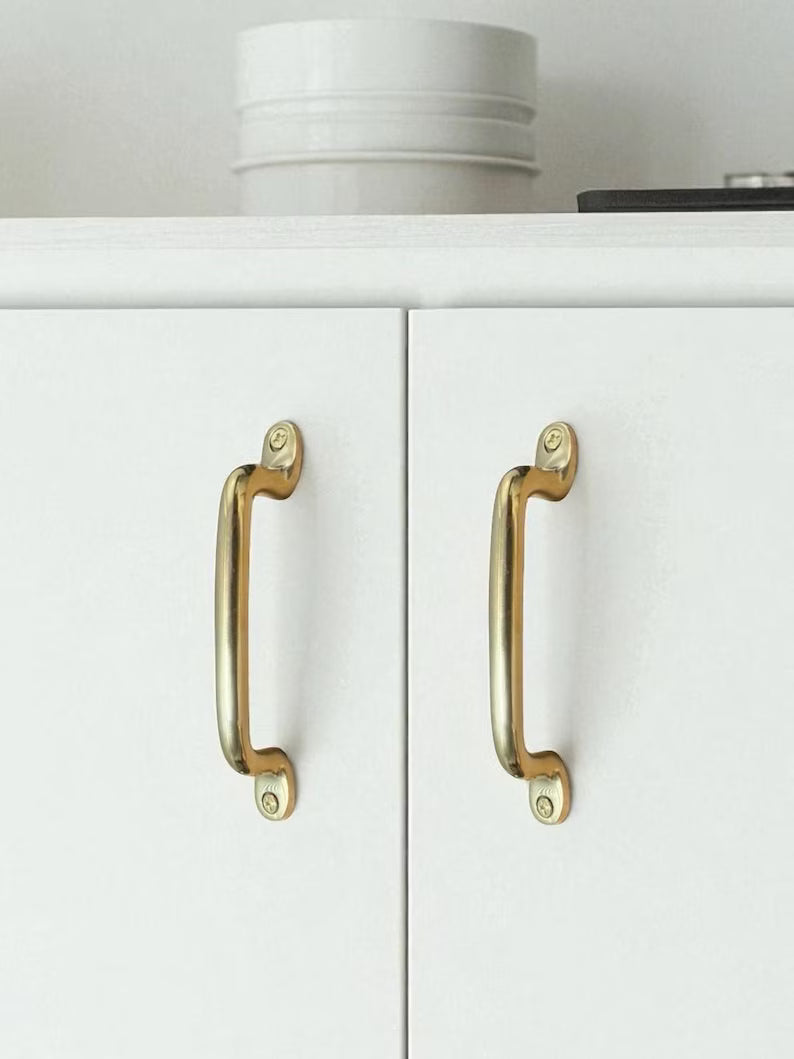 Unlacquered Brass Cabinet Pulls