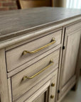Unlacquered Brass Cabinet Pulls
