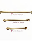 Unlacquered Brass Cabinet Pulls
