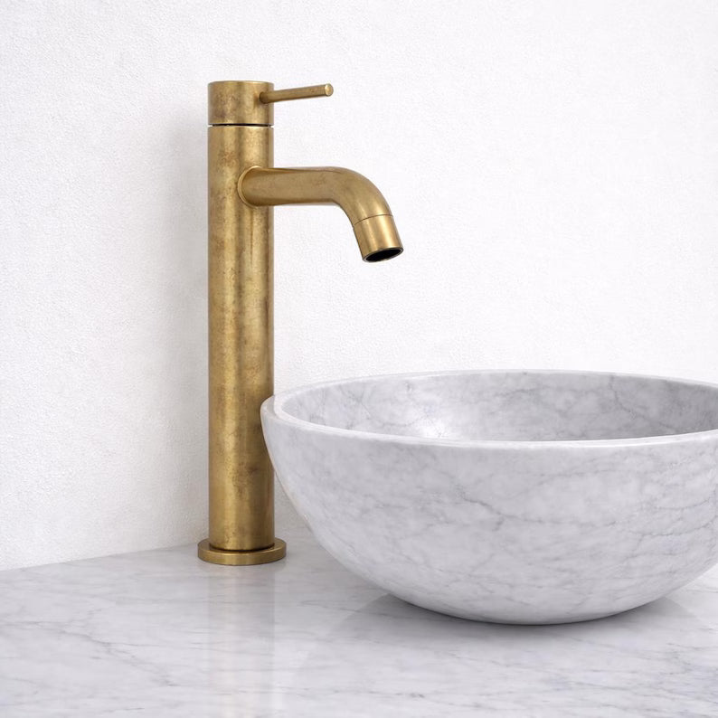 Napa Single Hole Vessel Faucet – Unlacquered Brass