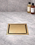 Brass Square Floor Drain with Anti Odor Deodorant Core