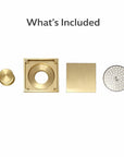 Brass Square Floor Drain with Anti Odor Deodorant Core