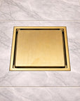 Brass Square Floor Drain with Anti Odor Deodorant Core