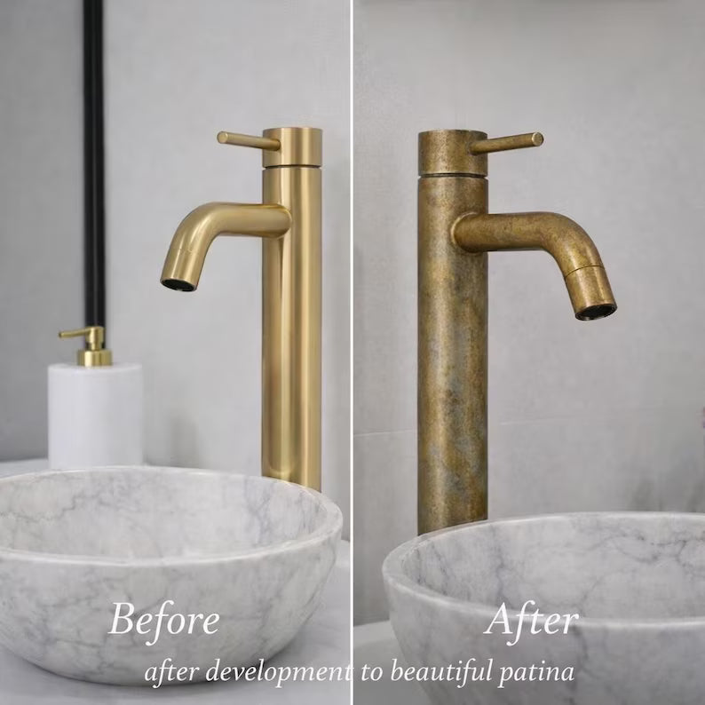 Napa Single Hole Vessel Faucet – Unlacquered Brass