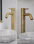 Napa Single Hole Vessel Faucet – Unlacquered Brass