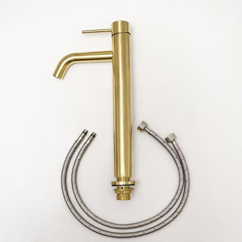 Napa Single Hole Vessel Faucet – Unlacquered Brass