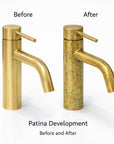 Single Hole Bathroom Faucet – Unlacquered Brass Finish