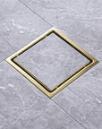 Brass Square Floor Drain with Anti Odor Deodorant Core